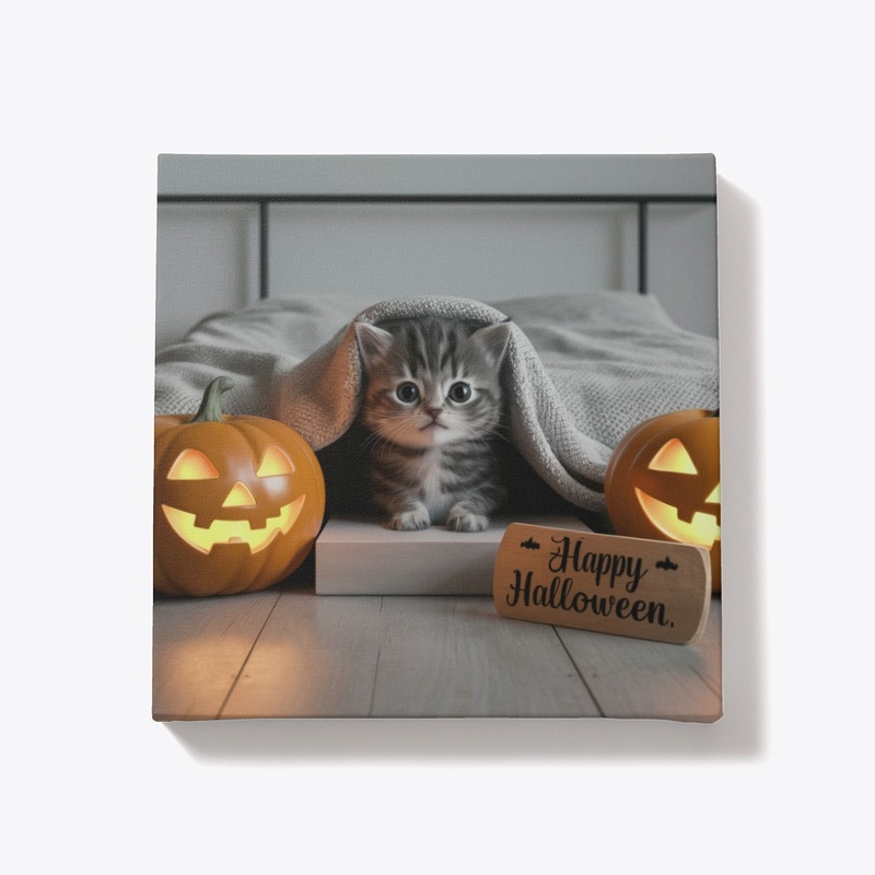 Cute Kitten Happy Halloween Decor