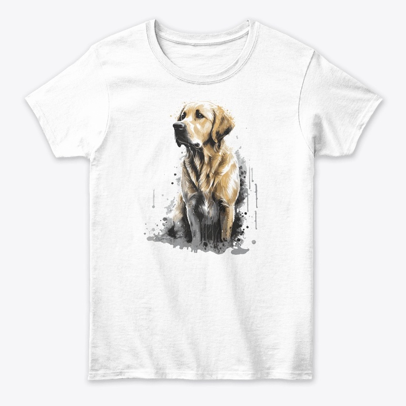 dog golden stily splash