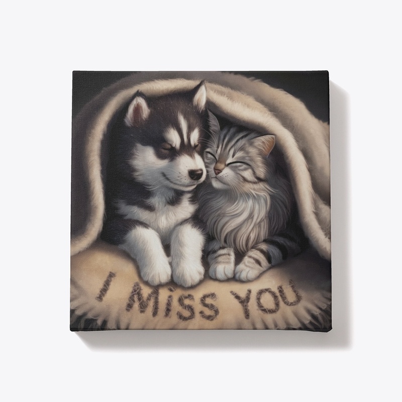 Cozy Pet Canvas - I Miss You