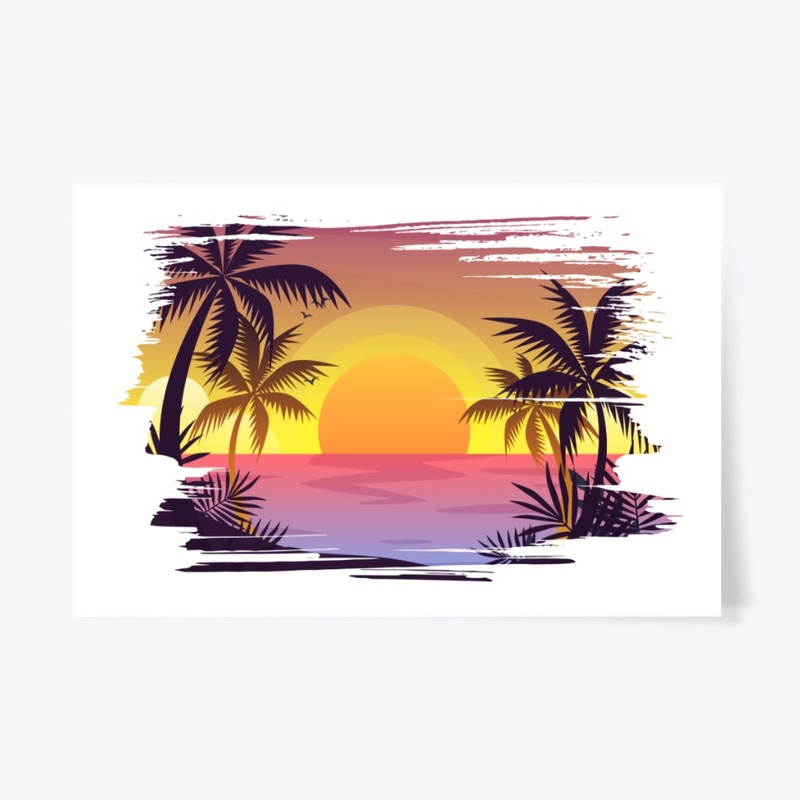 Sunset By The Beach