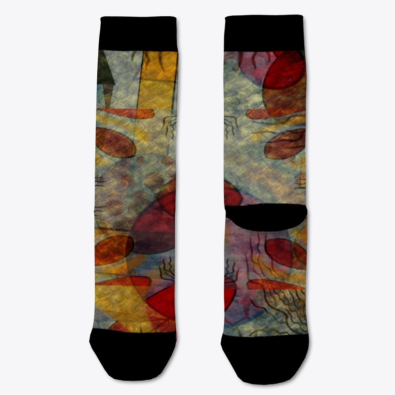 Fall Colors Circular Pattern Abstract 