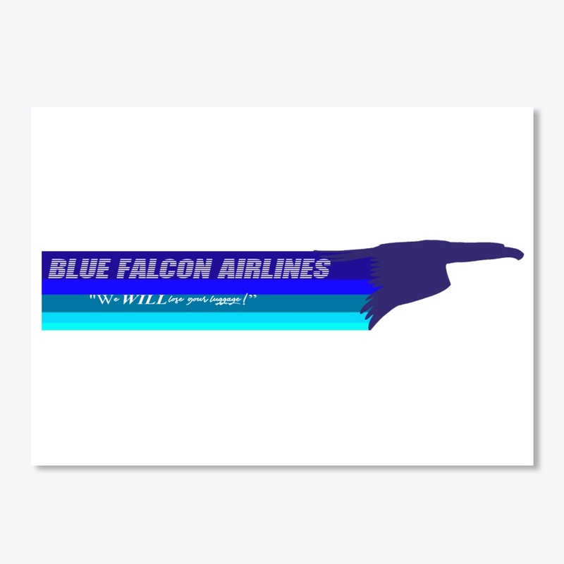 Blue Falcon Stickers