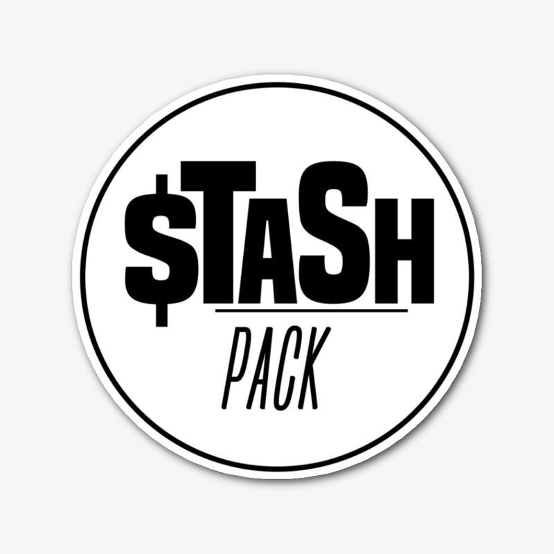 "STASH PACK" Logo Sticker