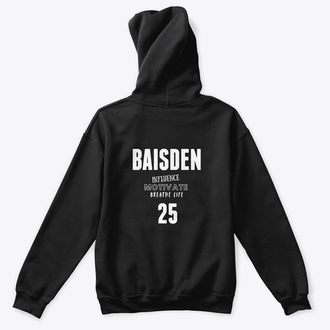 Talia Baisden 25 Black T-Shirt Back