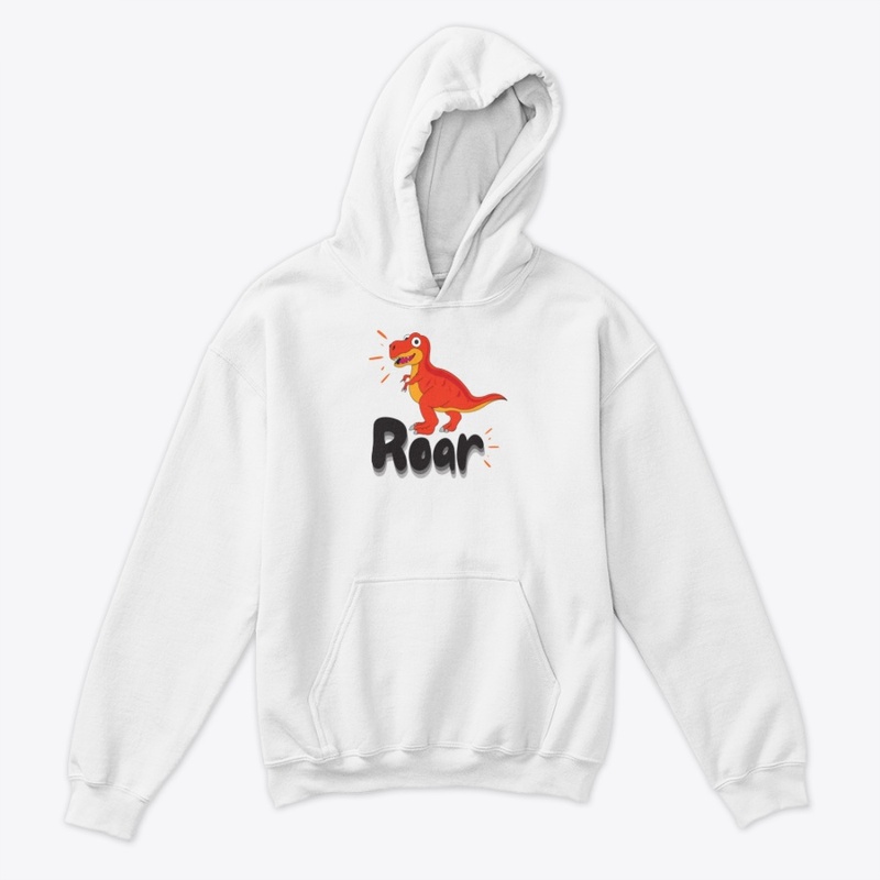 CUTE T-REX ROAR GRAPHIC TEE