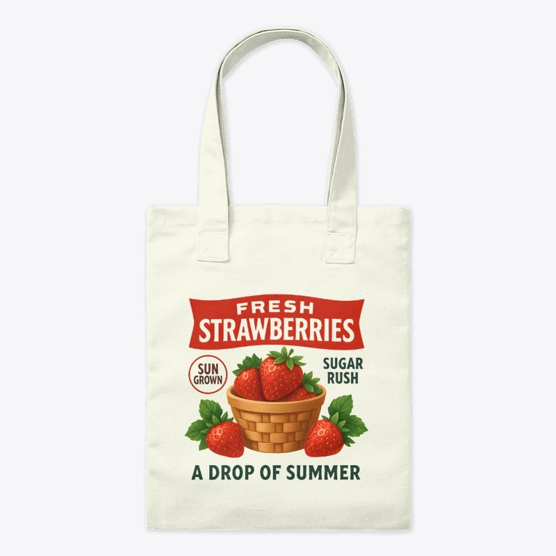 Strawberries | Vintage Fruit Art