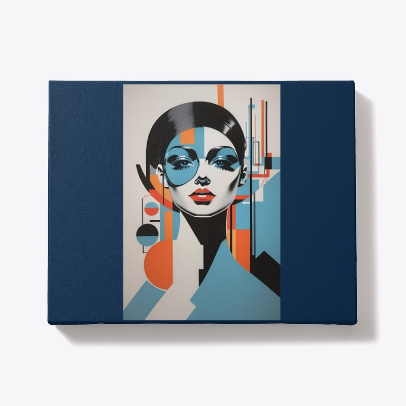 Ethereal Beauty: Abstract Girl Canvas