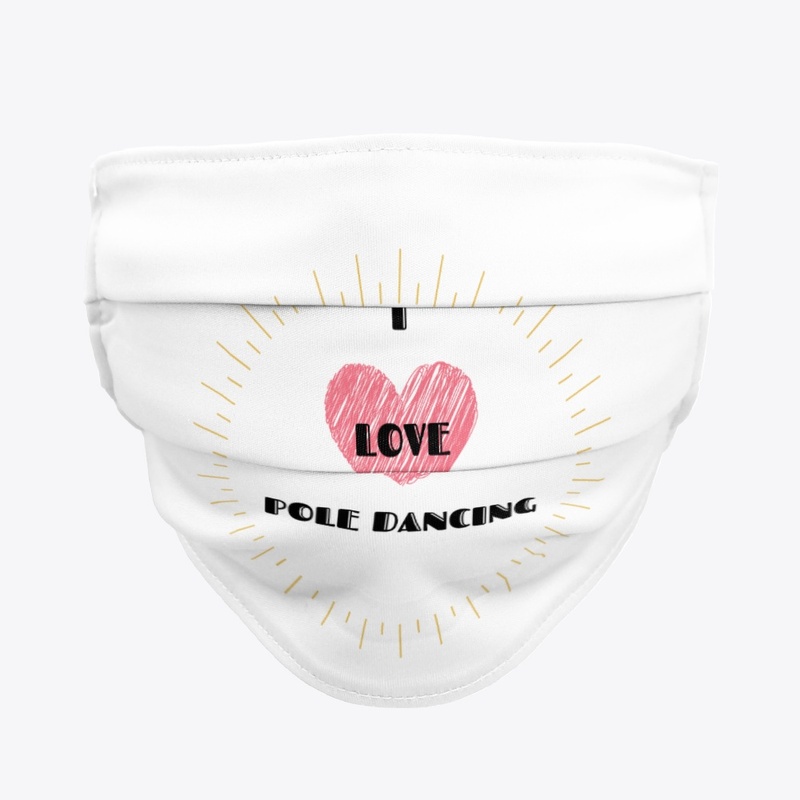 I Love Pole Dancing ❤ Heart Turquoise 