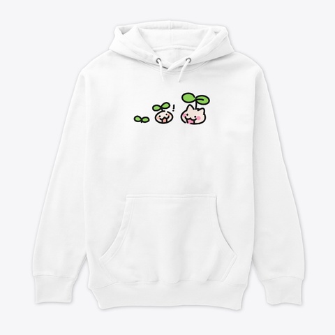 🌱 Sproutling Hoodie White T-Shirt Front