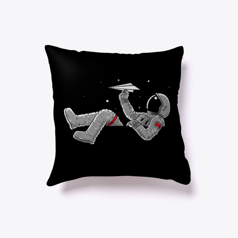 Relaxing Astronaut Throwing  Airplanes