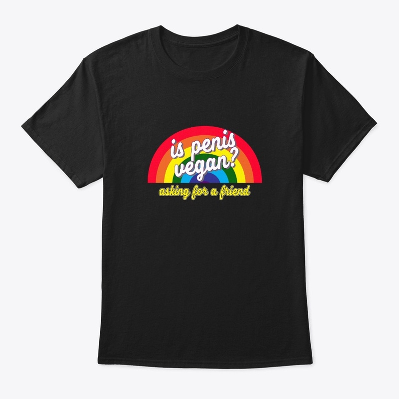 Funny Vegan Gay T Shirt Design
