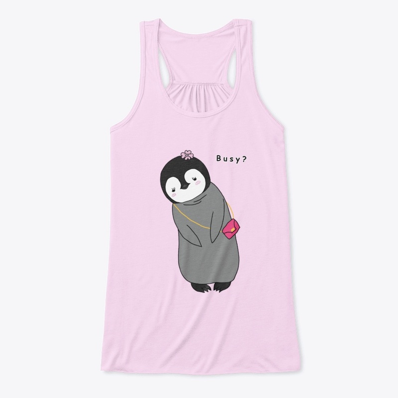 Busy? - Cute Baby Penguin Design