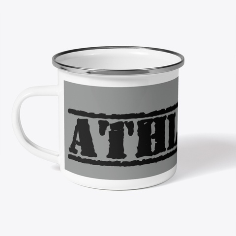 Athlete 1 Camping Mug Medium Grey T-Shirt Front