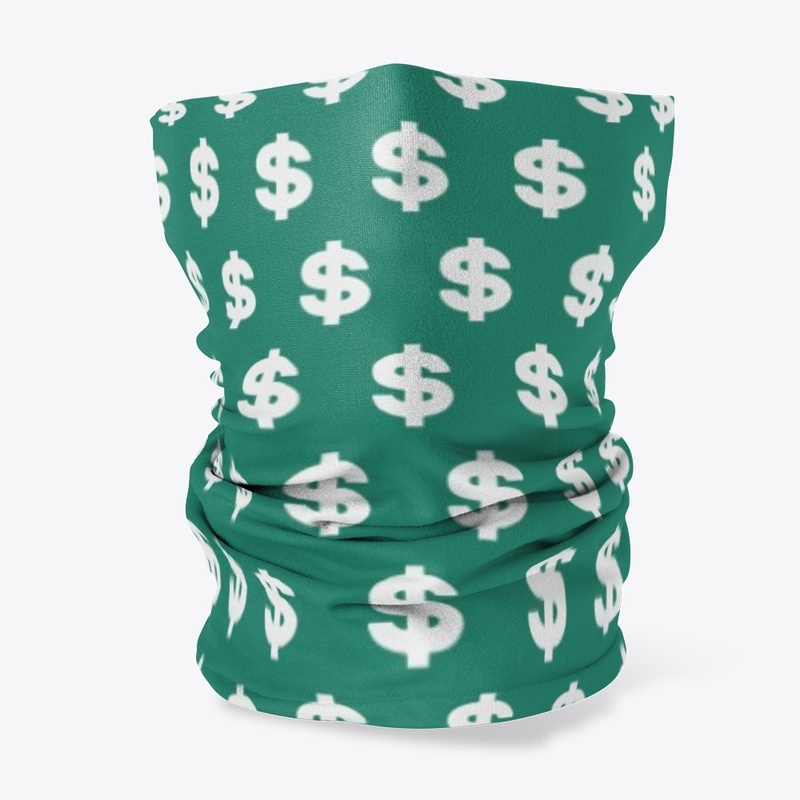 Dollar Print Neck Gaiter