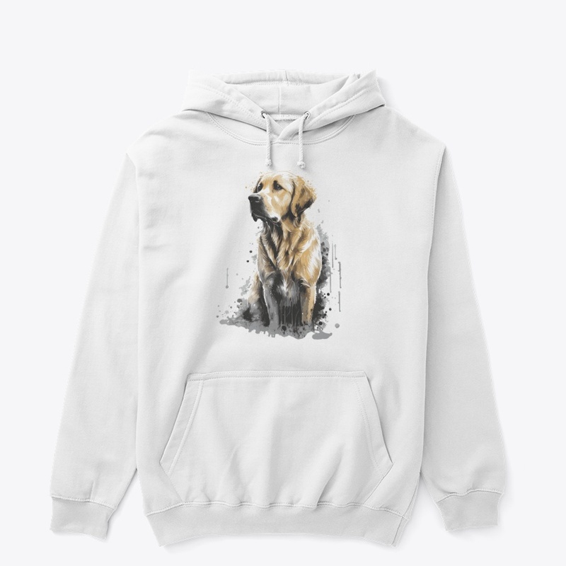 dog golden stily splash