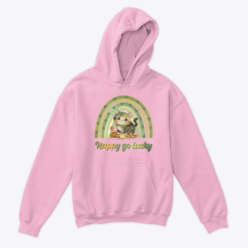 St pattys rainbow Happy go lucky cat