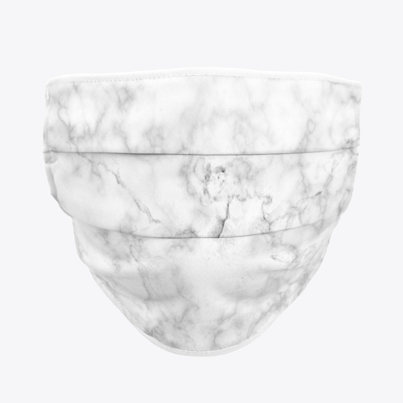 Marble white mask