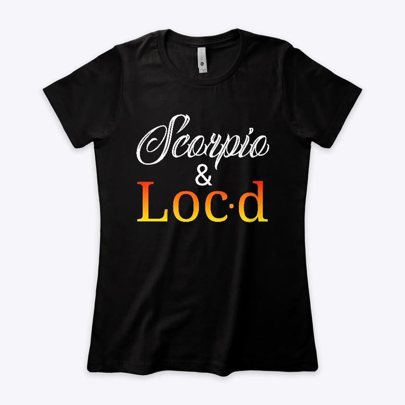 Scorpio & loc'd zodiac tee shirt