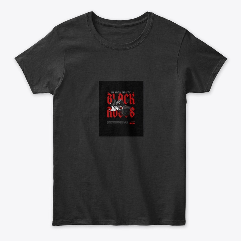BLACK ROSE DESIGN T-SHIRTS 