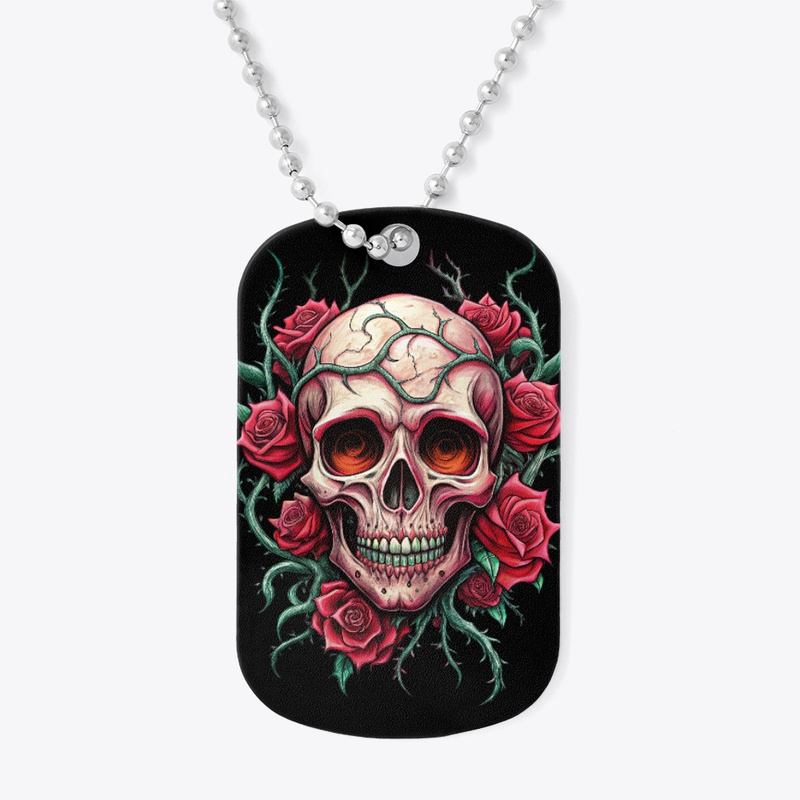 skull, tattoo chkrep, skull with roses