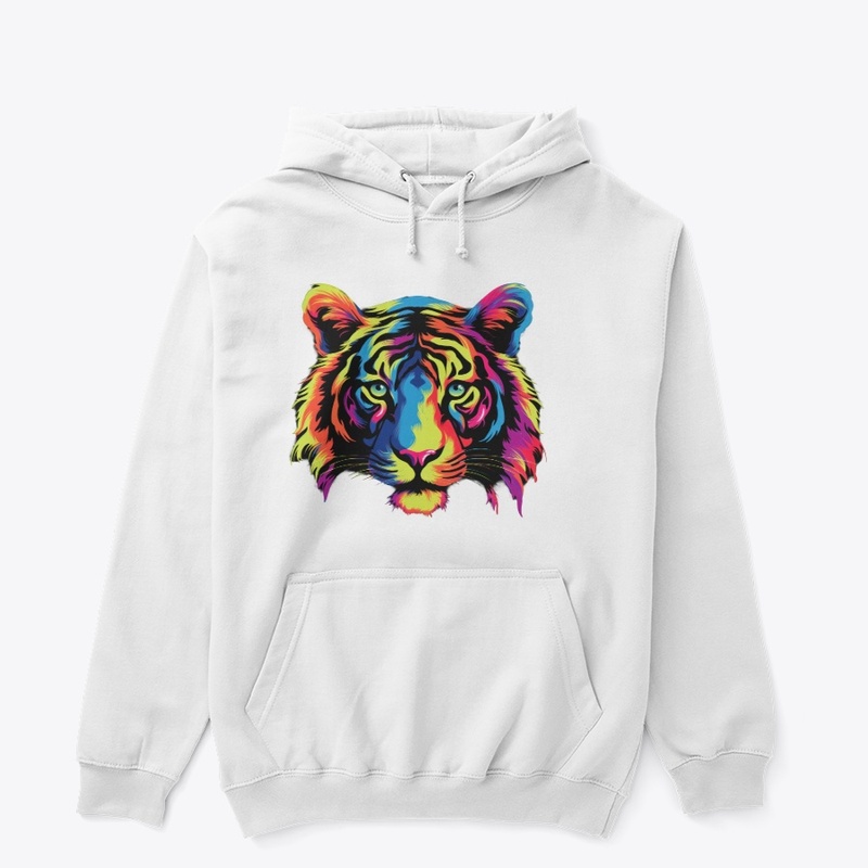 vibrant colors tiger