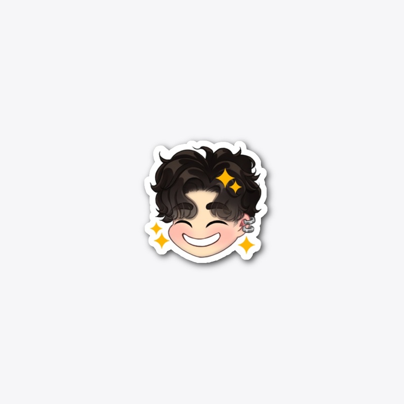 Hai Sparkly Smile Sticker