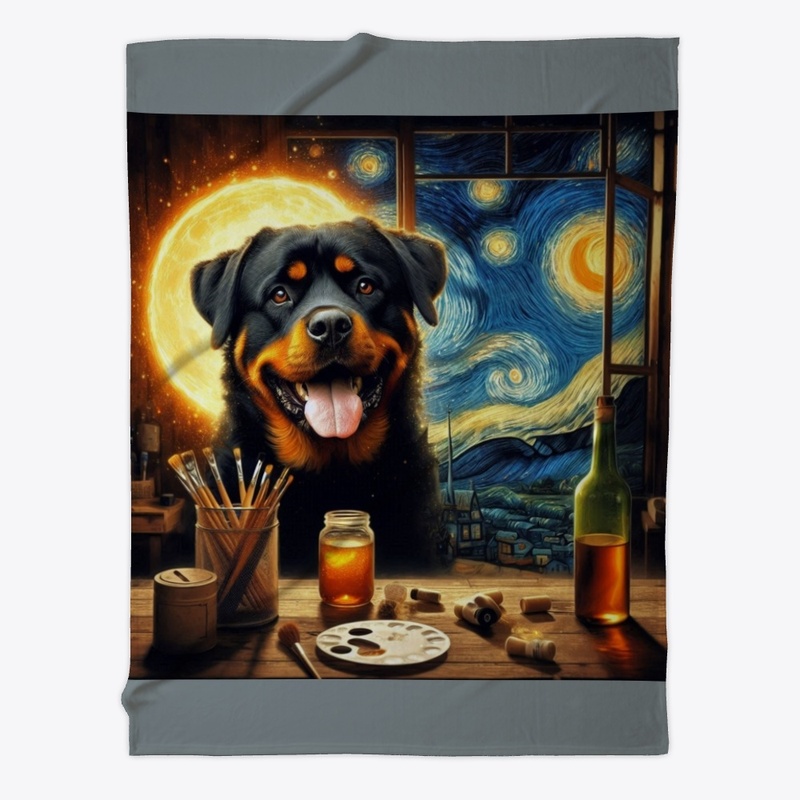 Rottweiler's Starry Night