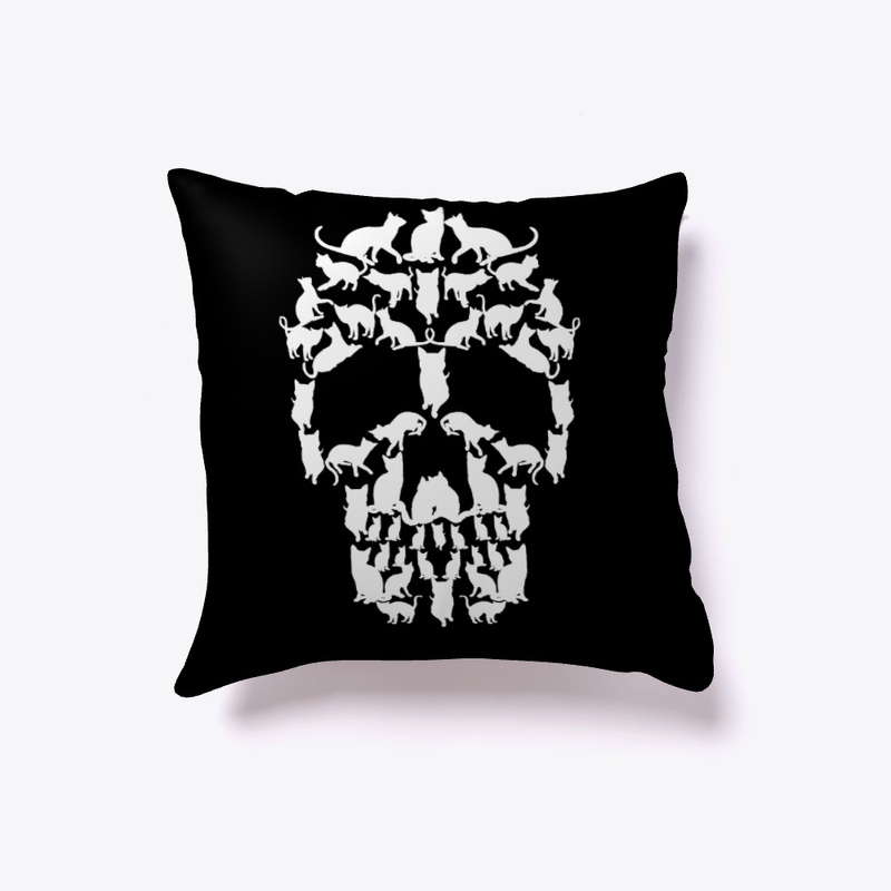 T-shirts Skull Cats