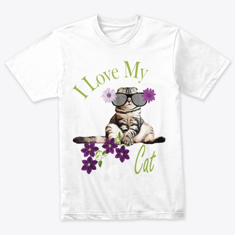 I love My Cat Floral Design