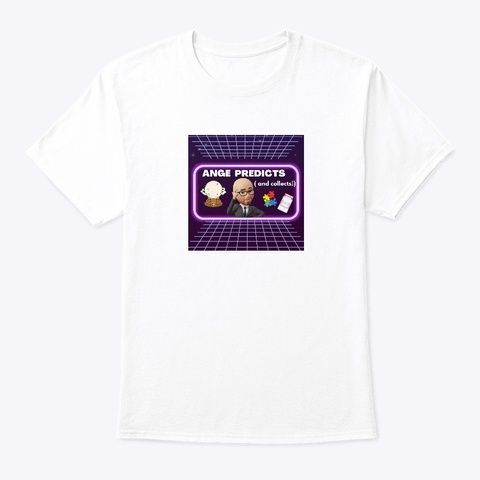Ange Predicts And Collects Logo White T-Shirt Front