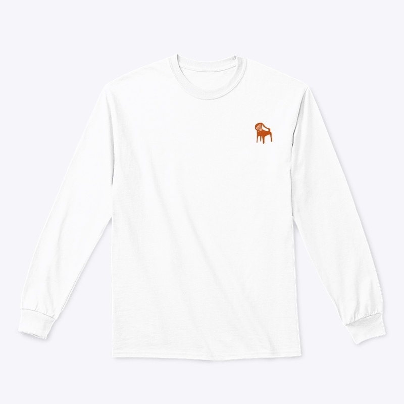 Very important  orange  chair