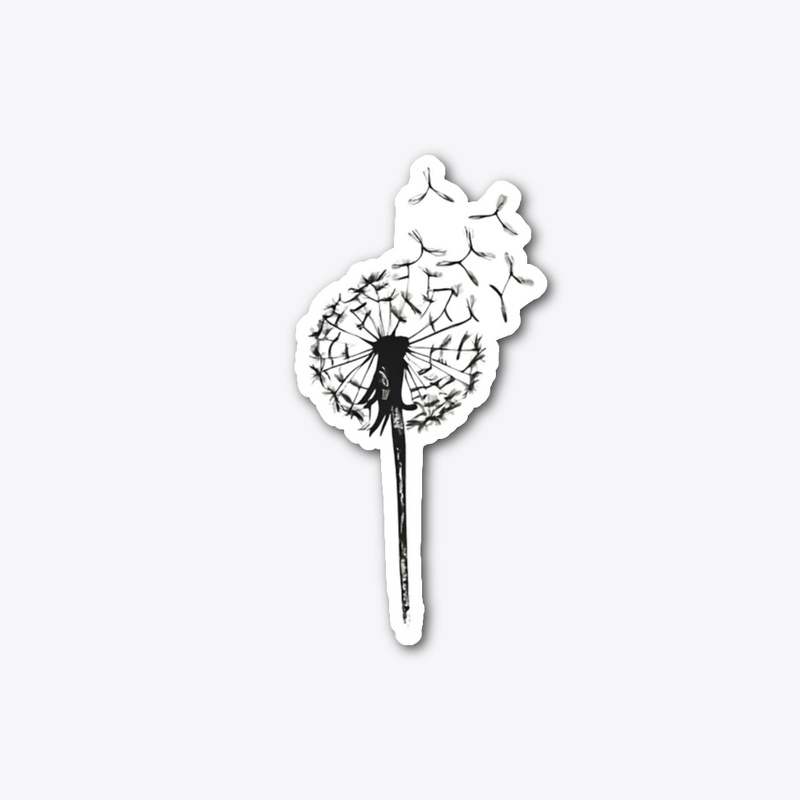 Dandelion blowing