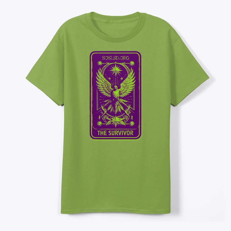 Survivor Tarot tee mystic green/purple
