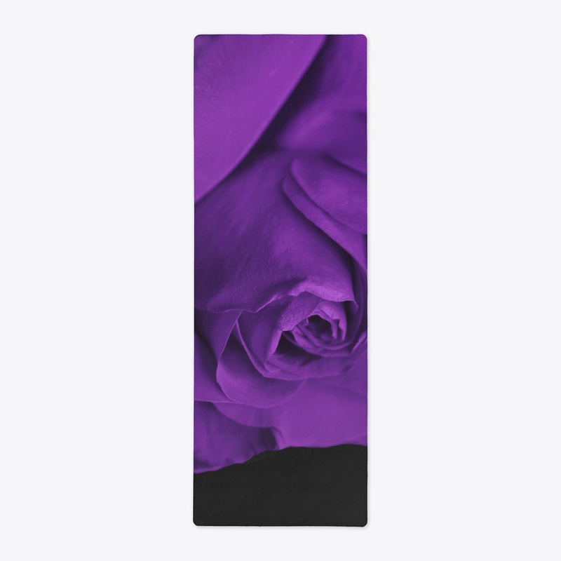 Purple Rose Yoga Mat