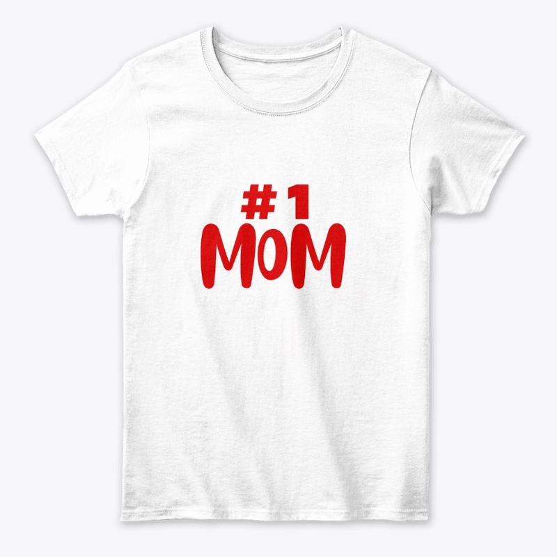 Number One Mum Red