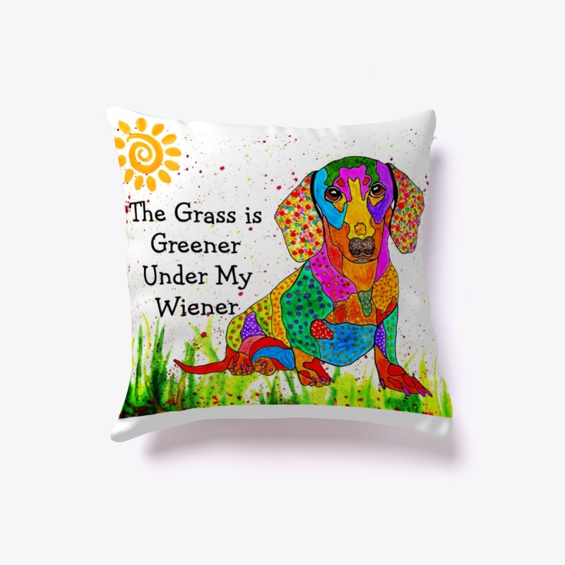 Cute and Colorful Dachshund Christmas