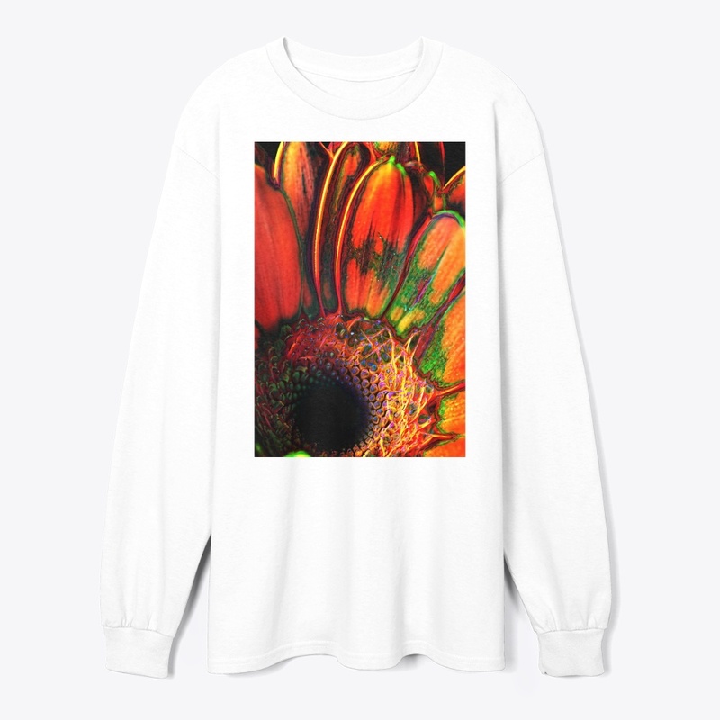 Abstract Orange Daisy