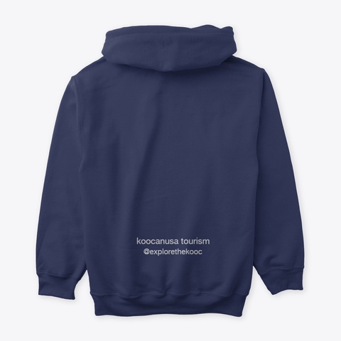 Koo Can Usa Hoodie Navy T-Shirt Back