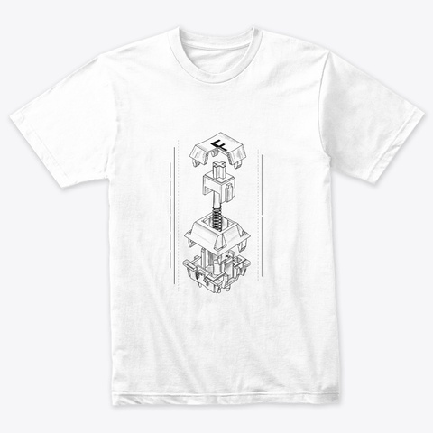N/A Heather White Camiseta Front
