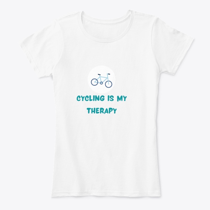 cycling is my therapy t-shirts 