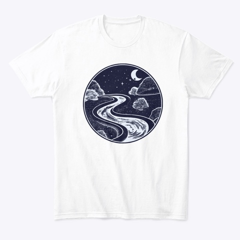 Adult Tee, Slipstream Logo White Camiseta Front