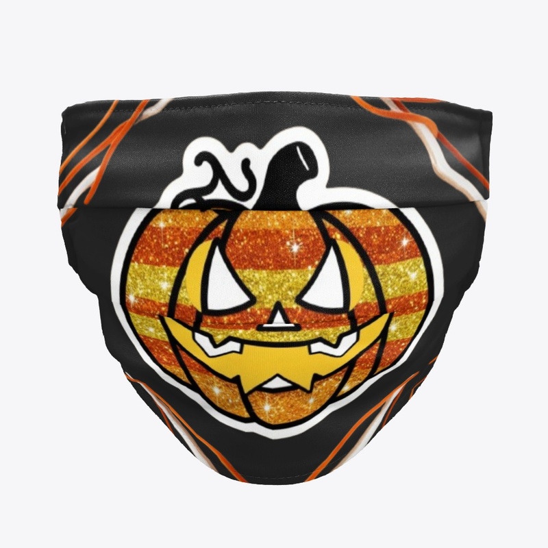 Halloween glitter pumpkin