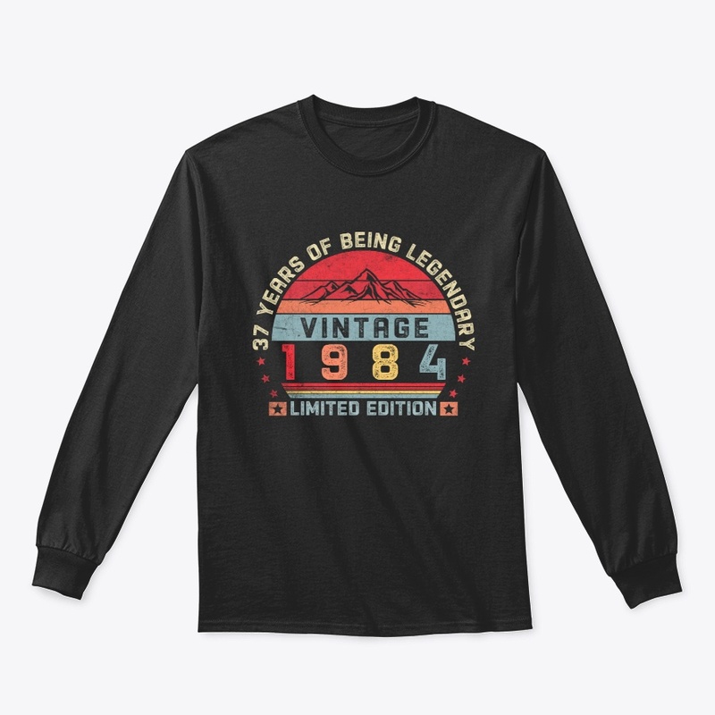 37 Years Old Retro 1984 Birthday Vintage