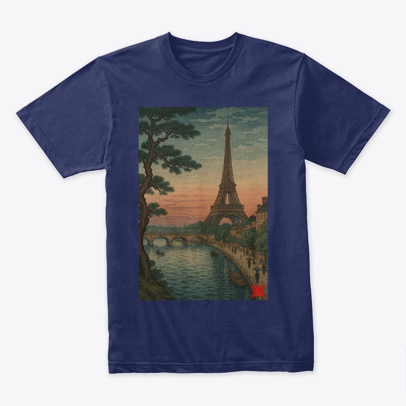 Paris View - Utagawa Hiroshige Style
