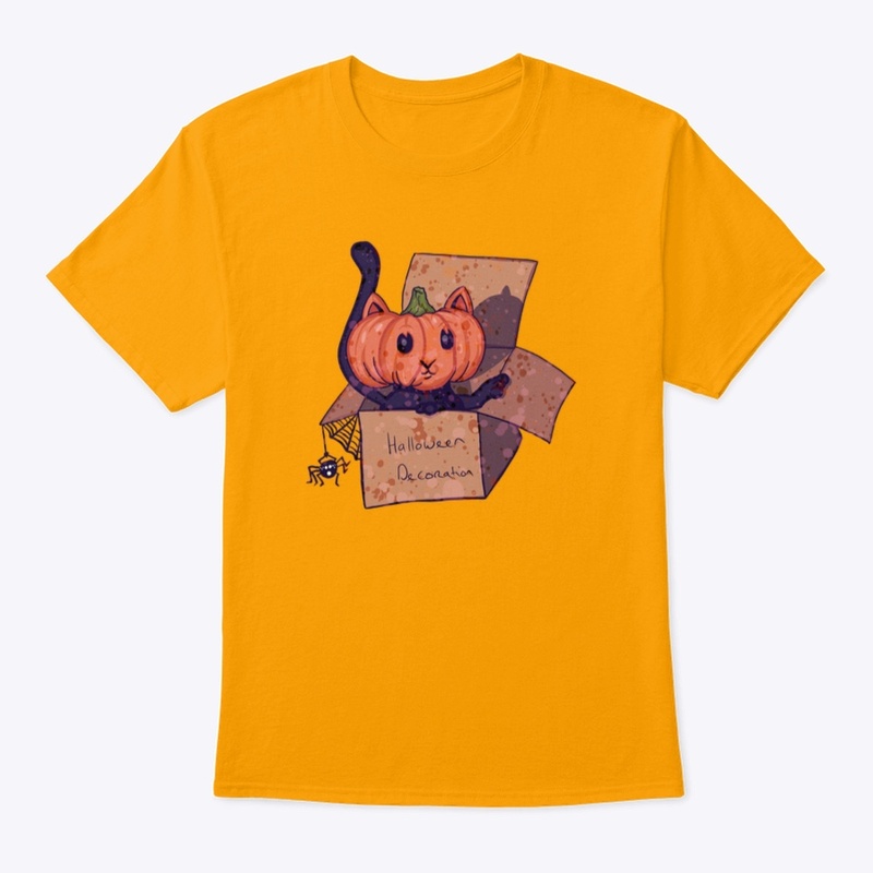 Halloween Pumpkinhead Cat