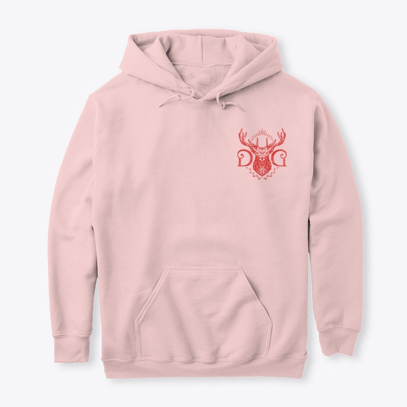 Our Deerly Departed Hoodies Red Logo
