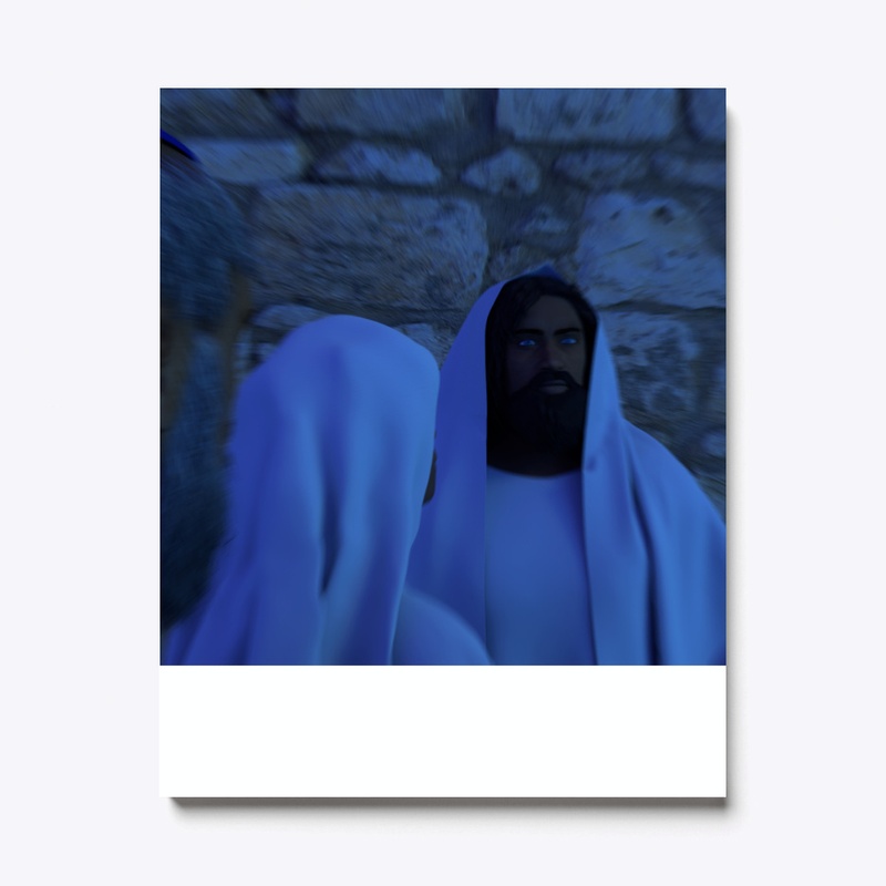 Christ speaking with his disciples