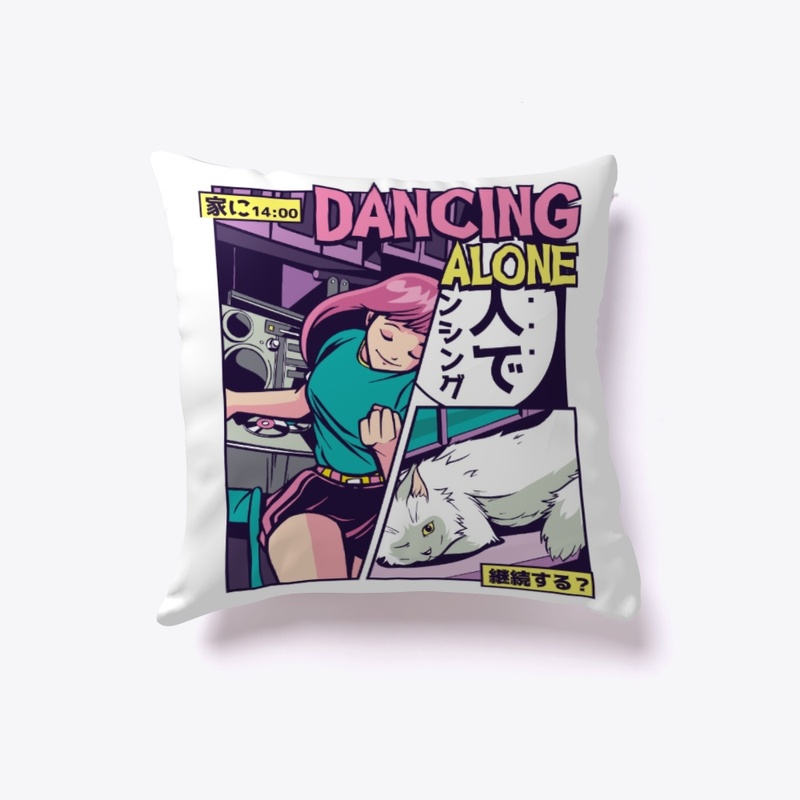 Anime Vaporwave Dancing Girl