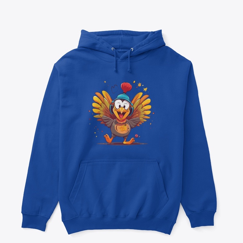 Groovy Dancing Turkey with Headphones