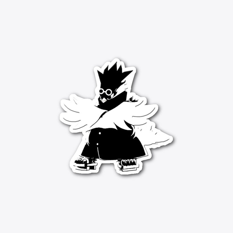 Silent BW sticker